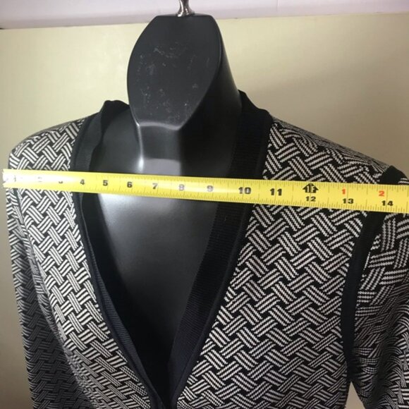 Dana Bachman Silk Knit Cardigan Sweater Jacket Pockets Buttons Neutral Lightwght - Picture 13 of 16